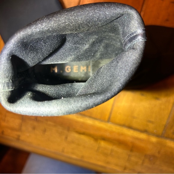 M Gemi Black Nylon Italian Pointed Toe Stretch Heeled Booties, Size 35 (5) - Picture 10 of 10